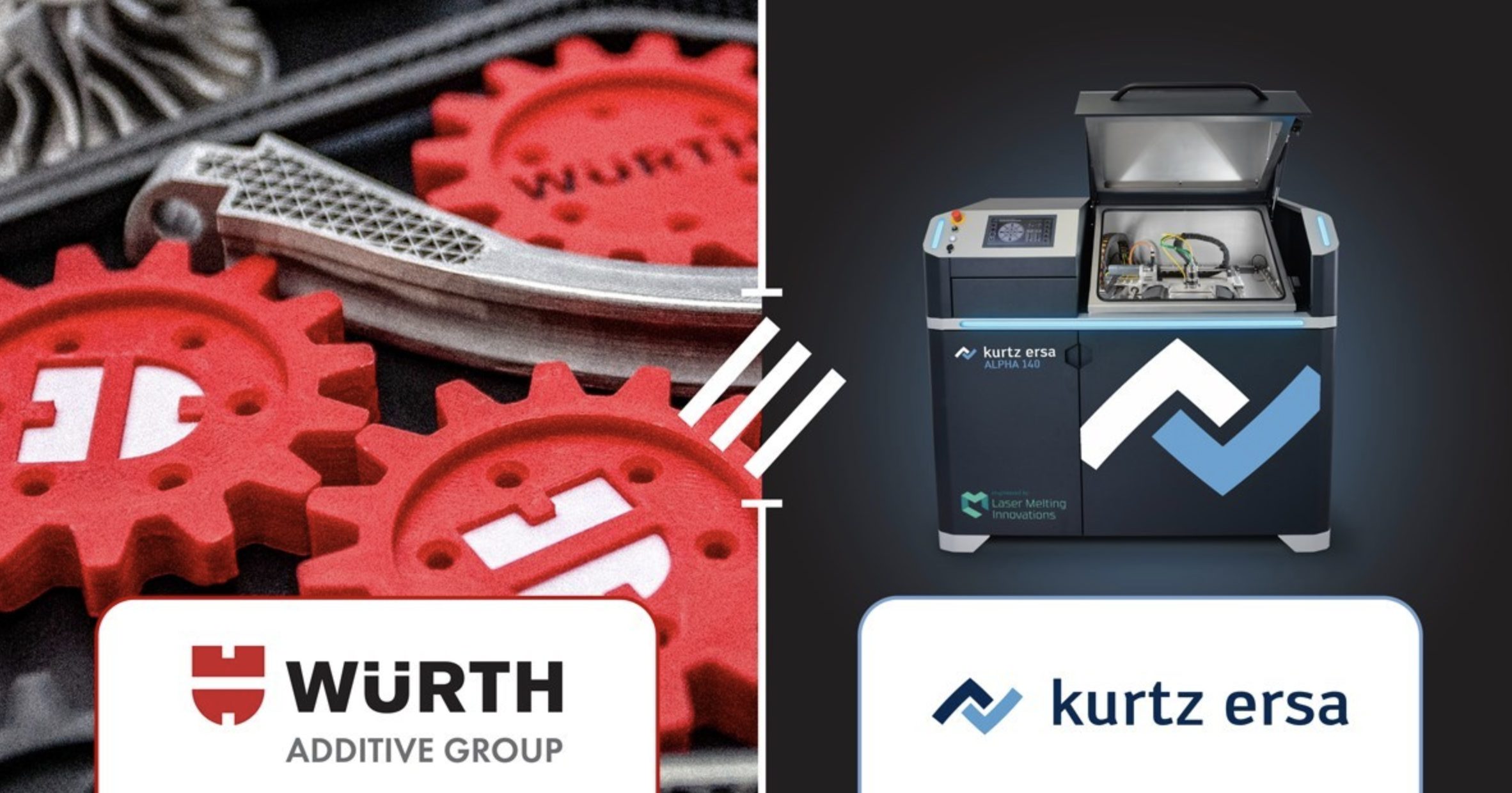 Würth Additive Group now distributes 3D printing technology from Kurtz Ersa